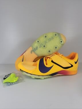 Nike Zoom Long Jump Elite Mens 10.5 Citron Pulse Track Field Spikes FZ9326-800